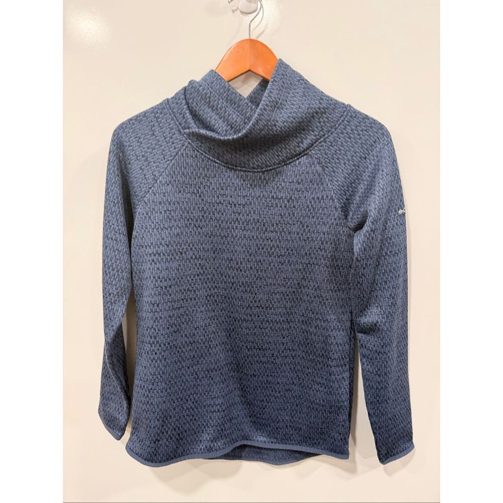 Columbia Gray blue Cowl Neck Knit Pullover S